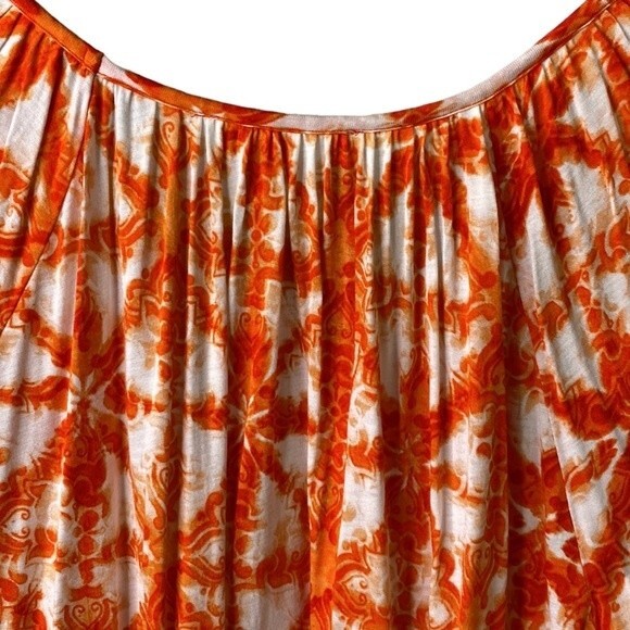 Michael Michael Kors Boxy Loose Fit Top Geo Abstract Colorful Print 3/4 Sleeve - Picture 9 of 16